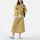 北面（The North Face）户外纯色舒适连帽夹克防风防紫外线防晒服女款卡其色 卡其色 XS