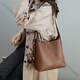 
ANYSMIC Bag Women's Bag Luxury Brand Shoulder Bag Women's Armpit Bag 2025 New versatile Commuter Bucket Bag Women's Caramel Color