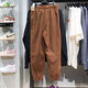 Nike (Nike) Hosen für die Frühlings- und Herbstsporthosen für Frauen losen Jogginghosen Nahaufnahme warmes Fleece Casual Hosen HQ4877-259 Kakao Brown S