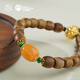 Potala Palace Beeswax Agarwood Bracelet for Men and Women Wooden Toy Tray Jade Transfer Bead Wooden Treasure Bracelet Birthday Gift