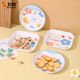 Wuhe (WUHE) Wuhe Melamine Children's Tableware Cute Cartoon Baby Bowl Food Tableware Restaurant Home Dining Insulation Mat 3893