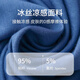 Shercehman men's nightgown nightgown summer ice silk short-sleeved integrated long one-piece pajamas home clothes bathrobe morning gown robe