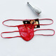 
Good Lucky Whale Men's Thong Pair Teng Underwear Teng Underwear Teng Hot Lace Transparent Butt Lifting Sexy Breathable Gay Teng Underwear Black One Size 100-170Jin [Jin equals 0.5 kg] Inside Wear