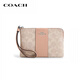 COACH [Brand Direct Supply] Women's Small Clutch Wrist Bag PVC with Leather CW854SVPWH