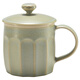 IKEA (IKEA) PAILONAHAJ Pailonnaha mug with lid, high-looking retro female office drinking cup, cup with lid, green 43 cl