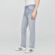 
Lee25 spring and summer new product 723 slim mid-waist straight small ripped design retro light blue men's jeans