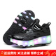 Bekebe Rampage Chaussures pour garçons et filles Chaussures de poulies à quatre roues pour les élèves primaires et secondaires Lumineux Lumineux Automatic Children's Roller Skates With Wheel Chaussures 898 Pink Four-Wheel Without Light 32 Taille Chaussures Inside Longueur 20 cm