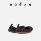 Hogan [HB] Damenschuhe Frühherbst Herbst Neue Feminine Serie H693 Modeballet Schuhe Casual Schuhe Brown 35