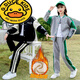 G.DuckKids Girls Plus enlefée Fleece épaissie d'automne et d'hiver 2025 Élèves du collège Costume de baseball en deux pièces de vêtements de sport de mode féminine 1396 Spring et automne noir 150