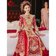 Yifen Mengfang High-End Xiuhe Suit Bride 2025 Nouvelle robe de mariée Robe de mariée chinoise Dragon et Phoenix Robe de mariée de robe Phoenix Robe rouge Robe automne