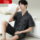 Pajamas para hombres de Langsha para el verano delgada 20 nuevos pantalones cortos de manga corta para niños pueden usar traje de ropa casera de gran tamaño 6625 Modelo M de hombres estándar (alto 165100 Jin [Jin es igual a 0,5 kg])