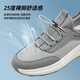 Siete lobos zapatos para hombres de hombres, zapatos casuales transpirables y a prueba de olores, zapatos para caminar para hombres, nuevos zapatos deportivos de cordón, suaves zapatos de suela negros 9922 42