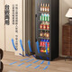 Bai Kailun wine cabinet, first-class energy efficiency, constant temperature and moisturizing wine cabinet, zero embedded compressor, home wine storage, sake beer display refrigerator, fruit beverage refrigerator bar, upgraded smart anti-fog door丨dual temperature丨red wine ice bar丨188L air-cooled and frost-free