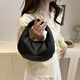 Dadong Nischendesign Frauenbag 2025 Neue weiche Leder Textur Cloud Handtasche Knödelbeutel Einfacher Mode -Handtaschen -Tasche grau