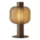 Nachtlampe dekorative leichte Luxusschreibtisch Lampe nordisch moderne einfache Glasdesigner Wohnzimmer Schlafzimmer Modell Zimmerlampe M1049 Rauchgrau -Modellknopfschalter
