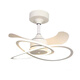 Bull Nordic Fan Light 2025 Новый тихий спальня для спальни потолочный вентилятор Light Homevate Integrated Createriers Современные и простая невидимая модель 9227 Черные 60 см трехцветной конверсии шестиступенчатой шестиступенчатой