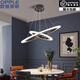 Éclairage d'opcle Éclairage OPPLE MODERNE Simple Restaurant Lights Minimalic Creative Designer Star Ring Italian Living Room Chandelier Modern Simple Star Ring-4-Head Contrôle Intelligent MZD1585