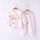 Lamb Dudu baby underwear set pure cotton baby split autumn clothes and autumn pants cotton children's home clothes cute spring pink 12034 73