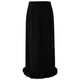 Three Color 2025 Summer New Elegant Skirt Organya Spliced Lace Straight Skirt Slit Long Skirt M Classic Black M