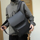 New backpack for men's trendy lightweight schoolbag simple casual travel small backpack business black diamond matte