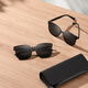 MIJIA XIAOMI POLARISE SUMPERRES SUNGLASSES LURGES SUMPRES SHANDE Cadre carré Anti-Ultraviolet Pro Nylon Style Square Frame