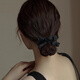 Xiang Wan hair rope 2-piece set retro bow ball head high ponytail hair band rubber band head rope hair rope hair accessories