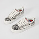 
LIGHTNING X STORM Picasso paintings co-branded lightning men and women's shoes for revenge storm small fragrant bread shoes heightened couple skateboard shoes LS-699 ink rhyme black 39