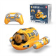 Timini Spray Motor Boot Boater Twin Control remoto Modelo de botes eléctricos Baño de botes para niños Baño de juguetes para niños y jugando en el verano [amarillo] Spray Remote Control Boot con luces [tres juegos de baterías + 2 cables de carga]