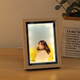 Marco de fotos con iluminación de mesa creativa Impresión de fotografías de 6, 7 y 8 pulgadas convertida en adornos de escritorio para decoración * Regalo para amigos color madera marrón - Marco de fotos con luz de un solo marco de 6 pulgadas + impresión de fotografías