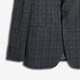 K-Boxing Men's Wear (K-Boxing) Single suit + trousers Retro plaid wool business suit | BSFT3313 Dark Gray 48/L