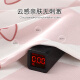 韩姿朵（Hanziduo）自带胸垫一体式可爱小猫咪情侣睡衣女夏季冰丝短袖仿真丝绸家居服 Z3897男冰丝款 L