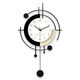 Jiujiuda moderne einfache Wanduhr Wohnzimmer ohne Stempel zu Hause Esszimmer Stille dekorative Uhr Kreative Uhr High-End-Sinn Wandhänge WM1048 Große Größe [44x74cm]