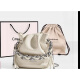 
CinvaiKrose small c/k bag women's 2025 new fashion chain bucket bag genuine leather handheld crossbody bag white White