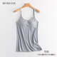 Mom Jane Mallfeeding Suspender gilet pour les femmes enceintes qui allaitent le printemps et l'automne, le style mince peut être porté à l'extérieur et sous-vêtements avec une base intérieure sans porter de couvercle de soutien-gorge gris xl