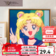 Three-April Tiger Cute Cartoon Sailor Moon Digital Oil Painting Diy Children's Hand Painted Acrylic Oil Painting Bedroom Hanging Painting SJ16852 60*60cm Photo Frame (Color Selectable) + Brush Pigment