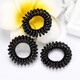 Jiaoxuefei telephone cord hair ties small size 20 black rubber bands for hair high elastic hair ties hair rope headband