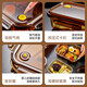 
Lock Lock Glass Lunch Box Microwave Heating Special Bowl Office Worker Bunbox Lunch Box Fruit Sealed Separation Fresh Preservation Box (Best Selling Set) Long San Dividing 1050ml + 480ml round