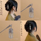 Jiuweiya ancient style Hanfu hair accessories for women, new Chinese style hairpins, step rocking hairpins, high-end tassel hairpins JYFZ06 tassel hairpins