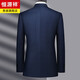 Hengyuanxiang high-end worsted wool cashmere suit men's two-piece suit business formal mulberry silk suit jacket spring and autumn men's wear blue without slit M 170/46B
