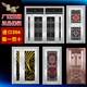 
304 stainless steel doors rural self-built house entrance door double door glass entrance stainless steel rose gold style 9902