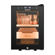 Bacchus cigar cabinet with humidity control, constant temperature and humidity control humidifier box, mini small household solid wood cedar wood embedded mellow culture naked culture red wine cigar energy-saving air-cooled frost-free 5th generation constant temperature and humidity + side light (1 naked culture + 1 box culture) 16L