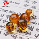 DOLP natural flower amber beeswax loose beads bracelet amber with beads large round beads single bead top bead cultural play men and women rough stone accessories 8mm single