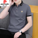 皮尔卡丹（pierre cardin）冰丝棉短袖t恤男衬衫上衣翻领POLO.衫衫半截袖青年2025年夏新款新 679白色 M