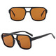 
2694 cross-border square frame double beam Korean version retro large frame pilot glasses ocean sheet multi-color sunglasses wholesale gloss black tea sheet