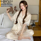 Modal Ice Silk Pyjamas für Frauen, süßer Stilbär, Sommer neue leichte Luxus-Cartoon-Kurzärärmelen, Heimkleidung, Set YFY9905# M [Vorgeschlagen 80-100Jin [Jin gleich 0,5 kg]]