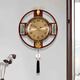 Zhuangshu Wall Clock 2025 New Home Living Room Silent New Chinese Watch Creative Light Luxury Wall Quartz Clock 6227