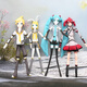 COOL VINE Virtual Singer Hatsune Miku Miku Gemini Accent Teto entourant Abstract Doll Mouse Dry Movable Ornements Movables Miku Yin 15 cm