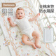 DOMICOCO Duomi Coco Baby Class A Bed Sheet Pure Cotton Children's Sheet Mattress Cover Baby Bedspread Waterproof Splicing Bed Four Seasons Afternoon Leisure Time 56*100cm