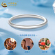 China Gold (CHINA GOLD) PT950 ring plain platinum ring aperture men and women new Valentine's Day birthday gift for girlfriend and wife No. 11 aperture platinum ring about 1.4g