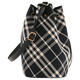 Burberry Verstellbares Gurt Kordelzug Öffnungen und Schließen von Baumwoll -Twill -Stoff -Eimer -Body -Cross -Body -Umhängetasche mittelgroße Frauen Basispakete (Bag + Staubbeutel)
